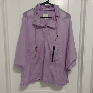 Silence + Noise Hooded Poncho pocket